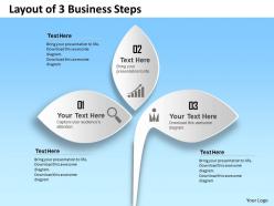0314 business ppt diagram layout of 3 business steps powerpoint template