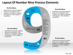 0314 business ppt diagram layout of number nine process elements powerpoint template