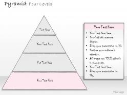 0314 business ppt diagram pyramid showing four levels powerpoint template