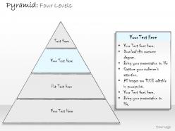 0314 business ppt diagram pyramid showing four levels powerpoint template