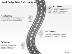 0314 business ppt diagram road design with different signs powerpoint template