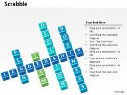 0314 business ppt diagram scrabble and business strategy powerpoint template