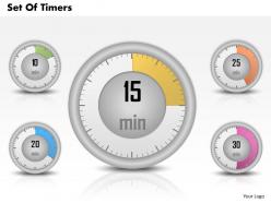 0314 business ppt diagram set of timers powerpoint template