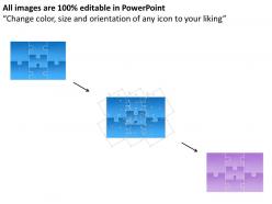 27020962 style puzzles matrix 1 piece powerpoint presentation diagram infographic slide