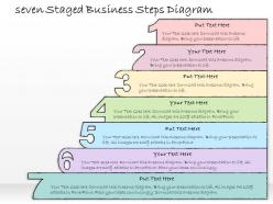 0314 business ppt diagram seven staged business steps diagram powerpoint templates