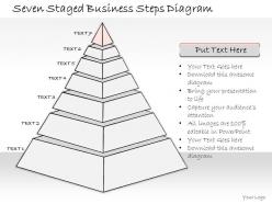 0314 business ppt diagram seven staged triangular process diagram powerpoint templates