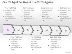 0314 business ppt diagram six staged business linear diagram powerpoint templates