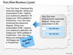 0314 business ppt diagram tear sheet business layout powerpoint template