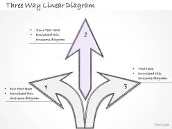 0314 business ppt diagram three way linear diagram powerpoint templates