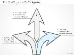 0314 business ppt diagram three way linear diagram powerpoint templates