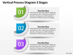 0314 business ppt diagram vertical process diagram 3 stages powerpoint template