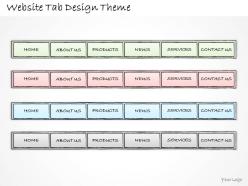 0314 business ppt diagram website tab design theme powerpoint template