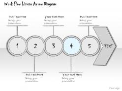 0314 business ppt diagram workflow linear arrow process powerpoint template