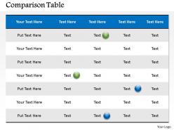 0314 comparison table for business data