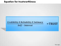 0314 equation for trustworthiness powerpoint presentation
