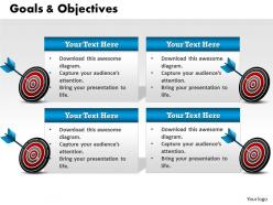 95121423 style essentials 2 our goals 1 piece powerpoint presentation diagram infographic slide