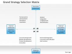 0314 grand strategy selection matrix powerpoint presentation