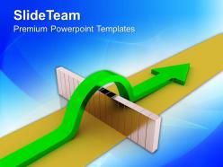 0413 arrow overcomes obstacles to success powerpoint templates ppt themes and graphics