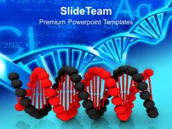 0413 black and red dna for medical theme powerpoint templates ppt themes and graphics