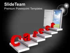 0413 door towards career and success powerpoint templates ppt themes and graphics
