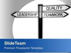 0413 leadership and teamwork signpost business powerpoint templates ppt themes and graphics
