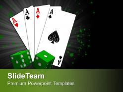 0413 playing card with dices business powerpoint templates ppt themes and graphics