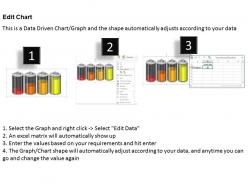 0414 4 staged battery column chart powerpoint graph