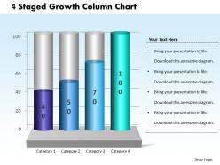 0414 4 staged growth column chart powerpoint graph