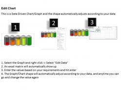 0414 5 staged column chart with battery layout powerpoint graph