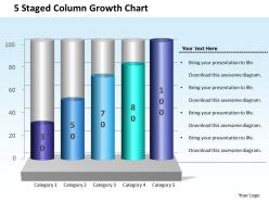0414 5 staged column growth chart powerpoint graph