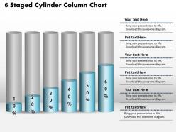 0414 6 staged cylinder column chart powerpoint graph