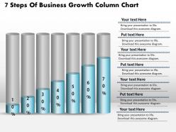 0414 7 steps of buisness growth column chart powerpoint graph