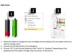 0414 battery layout column chart 2 stages powerpoint graph