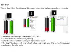 0414 battery layout column chart 2 stages powerpoint graph