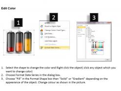 0414 battery percentage style column chart powerpoint graph