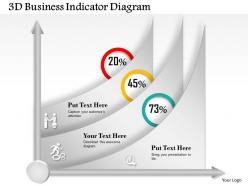 0414 Business Consulting Diagram 3d Business Indicator Diagram Powerpoint Slide Template