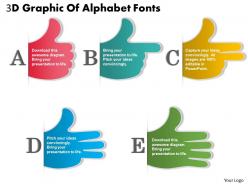 0414 business consulting diagram 3d graphic of alphabet fonts powerpoint slide template