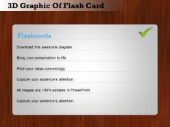 0414 business consulting diagram 3d graphic of flash card powerpoint slide template