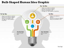 0414 business consulting diagram bulb shaped human idea graphic powerpoint slide template