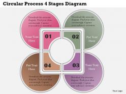 0414 business consulting diagram circular process 4 stages diagram powerpoint slide template