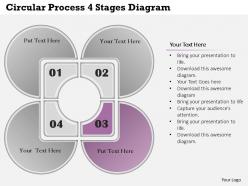 0414 business consulting diagram circular process 4 stages diagram powerpoint slide template