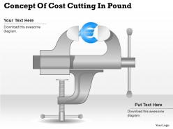 0414 business consulting diagram concept of cost cutting in pound powerpoint slide template