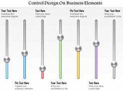 0414 business consulting diagram control design on business elements powerpoint slide template