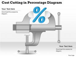 0414 business consulting diagram cost cutting in percentage diagram powerpoint slide template
