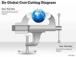 0414 business consulting diagram do global cost cutting diagram powerpoint slide template