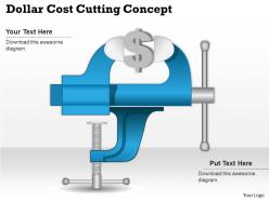 0414 business consulting diagram dollar cost cutting concept powerpoint slide template