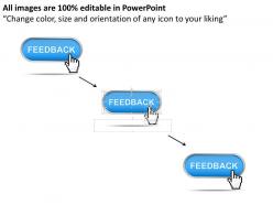 0414 business consulting diagram graphic of hand clicking feedback button powerpoint slide template