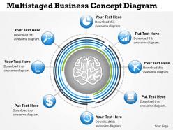 0414 business consulting diagram multistaged business concept diagram powerpoint slide template