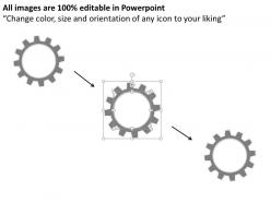 91919355 style variety 1 gears 10 piece powerpoint presentation diagram infographic slide