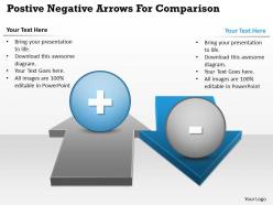 0414 business consulting diagram postive negative arrows for comparison powerpoint slide template